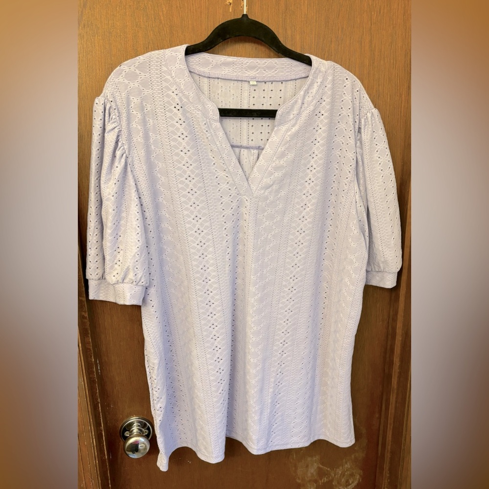 Lilac blouse size xxl